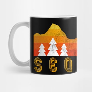 Sequoia national park retro vintage Mug